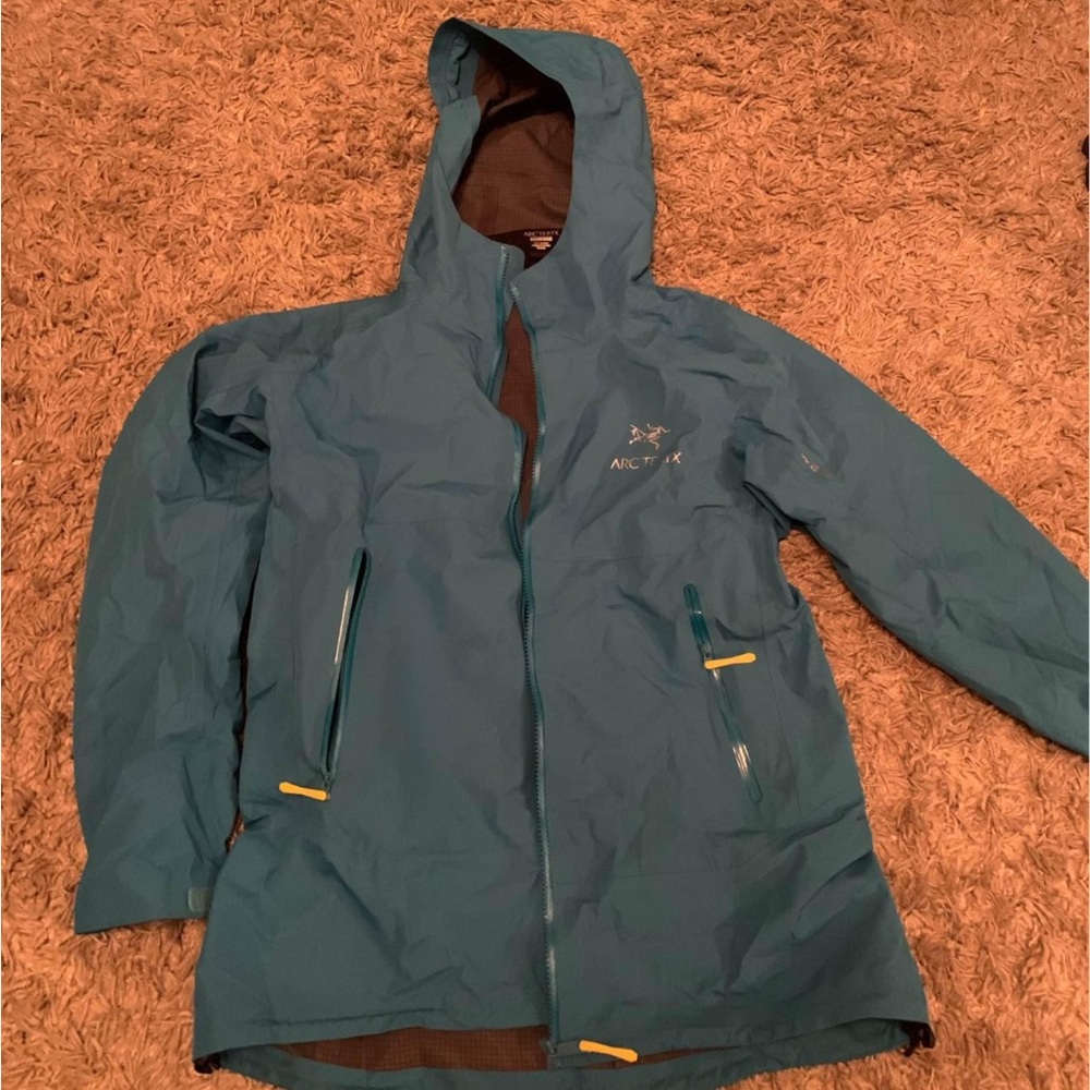 Blue Hooded Jacket
